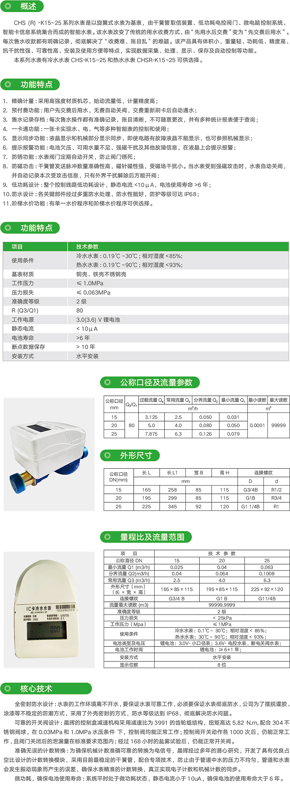 CHS (R)-K15 ~ 25系列水表_尊龙凯时-产品及效劳